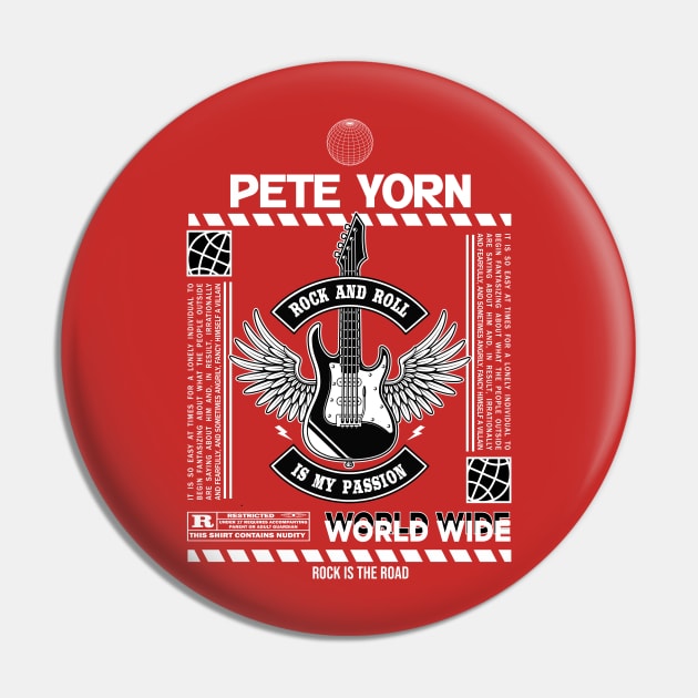 Pete Yorn Rock And Roll is my passion Pin by Raxvell Painting