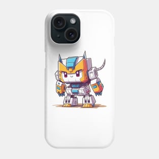 Cute colorful kawaii robot mech Phone Case