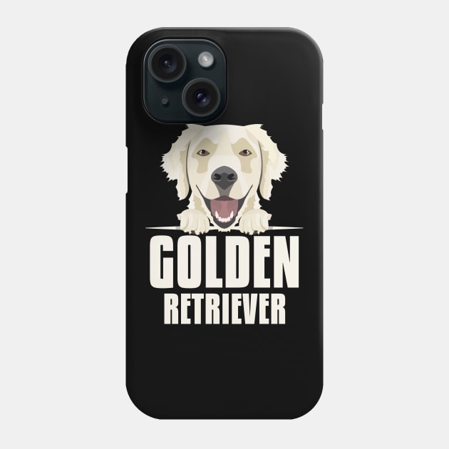 Smiling Golden Retriever Phone Case by GreenOptix