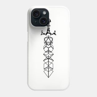 Nerdy Polyhedral Dice Sword TRPG Tabletop RPG Gaming Addict Phone Case