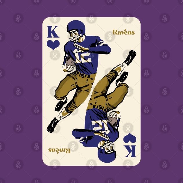 Baltimore Ravens King of Hearts by Rad Love