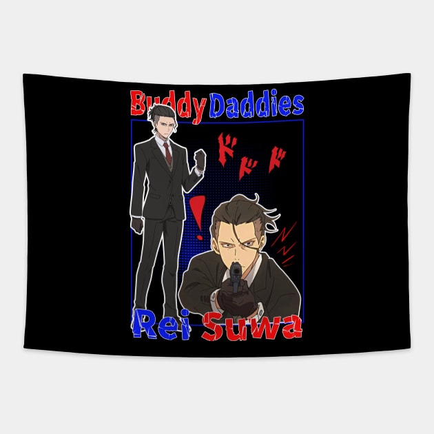 Rei Suwa Buddy Daddies Tapestry by AssoDesign