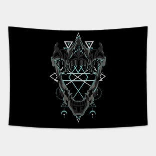 skull ilustration Tapestry