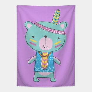 TeePee Bear Tapestry