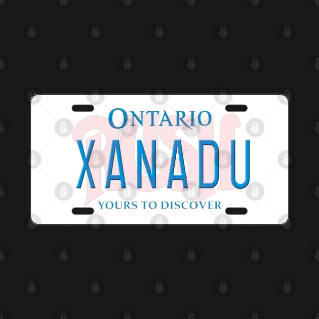 Xanadu License Plate by RetroZest