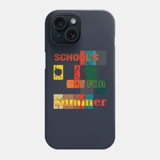 cute retro last day of school school's out for summer teacher Phone Case