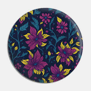 floral pattern design, colorful pattern design Pin