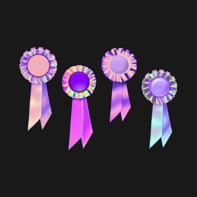 Lavender Ribbon Award Assortment by dinaaaaaah