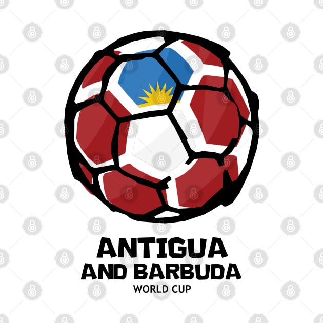 Antigua and Barbuda Football Country Flag by KewaleeTee