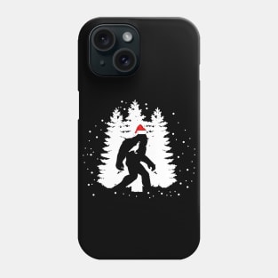 Bigfoot Santa Claus Bigfoot  Sasquatch Christmas Phone Case