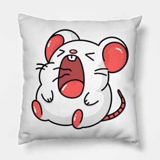 Hamster Screaming Funny Meme Pillow