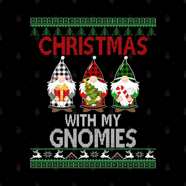 christmas with my gnomies ugly christmas sweater by Leosit