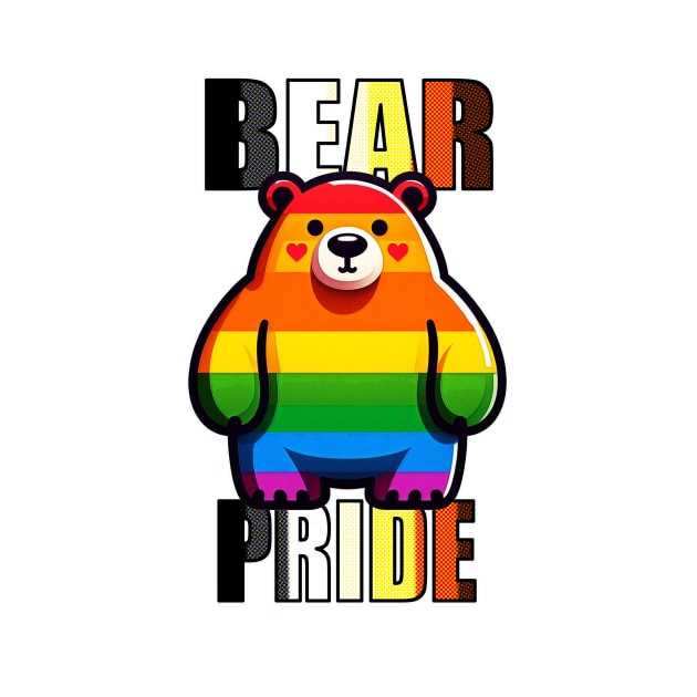 LGBTQIA+ Bear Pride Rainbow by Korey Watkins