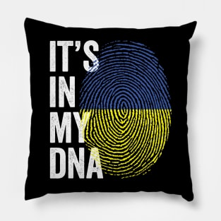 It's In My DNA Ukrainian Gifts Ukraine Flag Pillow