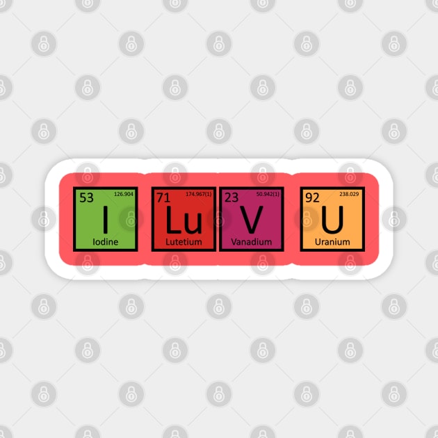 I Luv You Magnet by yayor