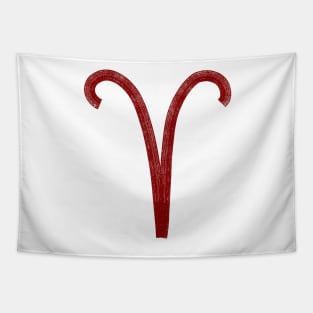 Red Aries Tapestry