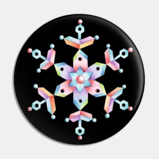 Festive Folkloric Snowflakes Pin