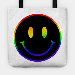 Rainbow Smiley Face Tote