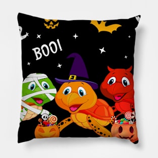 Trick Or Treat Turtle Halloween Gift Pillow