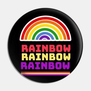 OVER The Rainbow Pride Colors Pin