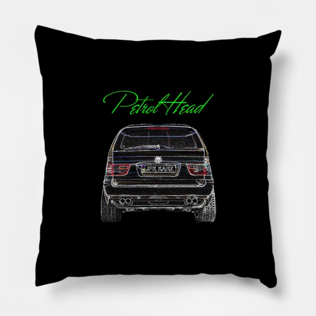 Petrol Head X5 E53 Rear End Pillow by JFK KARZ