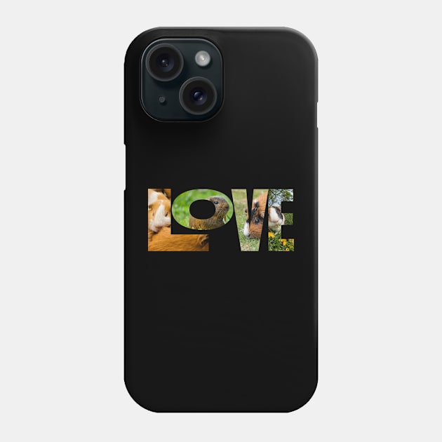 Guinea Pig LOVE Phone Case by RetStuff