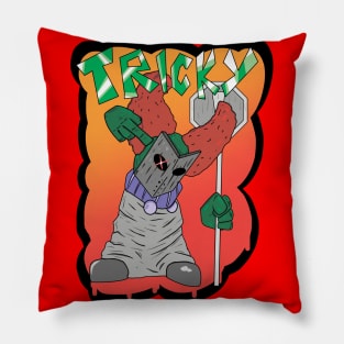 another Tricky fnf mod character graffiti Pillow