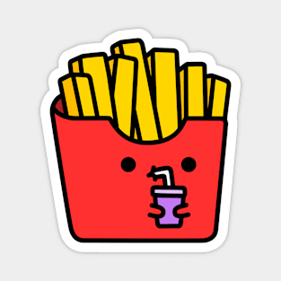 Fries with drink Magnet