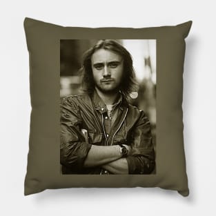 Young Phil Collins Pillow