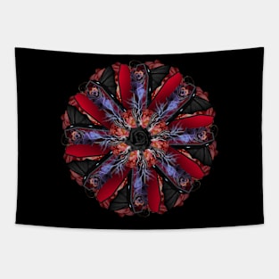 dead bat mandala Tapestry