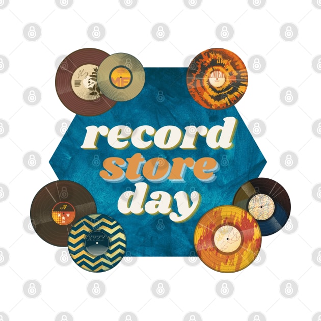 Record store day, vinyl retro design by F-for-Fab