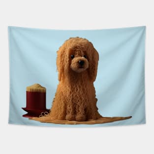 Spaghetti Poodle 2 Tapestry