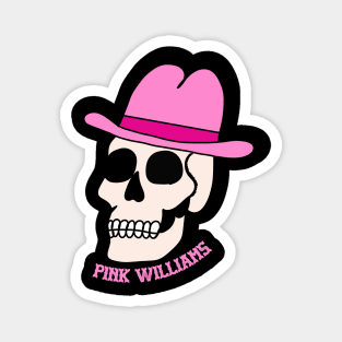 Pink Cowboy Skull Magnet