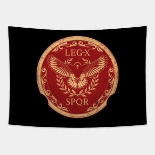 Legio X Equestris Roman Legionary Emblem Tapestry