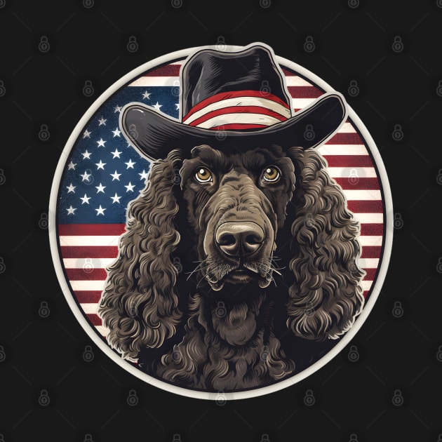 Irish Water Spaniel 4th of July by NatashaCuteShop