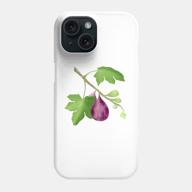 Figs on Branch Phone Case by Amalus-files