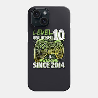 10th Birthday Gamer 10 Year Old Bday Boy Ten Son Phone Case