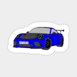 Porsche GT3 RS car selfmade blue Magnet