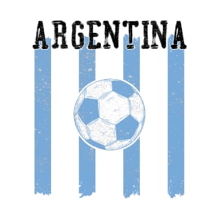 Argentina Soccer Jersey Stripes T-Shirt