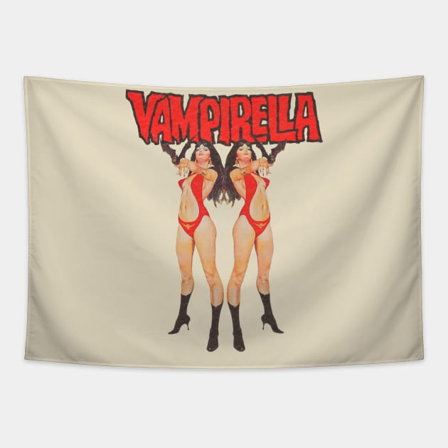 Vampirella Vintage Tapestry by Jazz In The Gardens