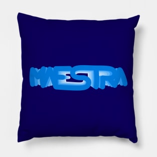 Maestra Ombre Azul Pillow