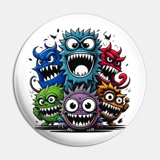 We are very cute little monsters Pin