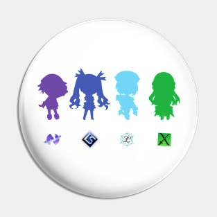 Hyperdimension Neptunia Four Goddesses Pin