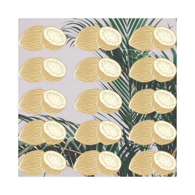 Palm Trees and Coconut Paradise by mazdesigns