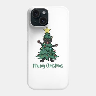 Christmas Black Cat Phone Case