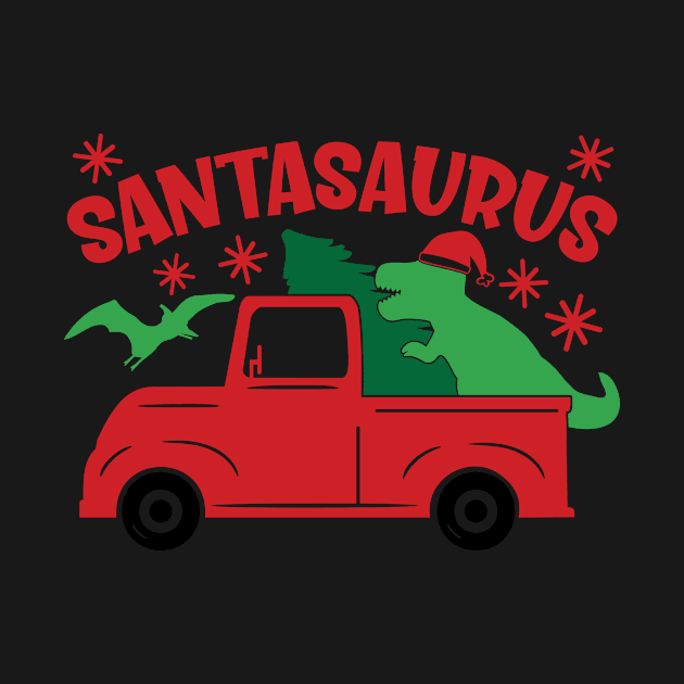 SantaSaurus Truck BaileyAndGinger by AMER.COM