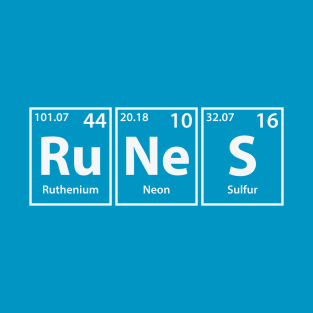 Runes (Ru-Ne-S) Periodic Elements Spelling T-Shirt