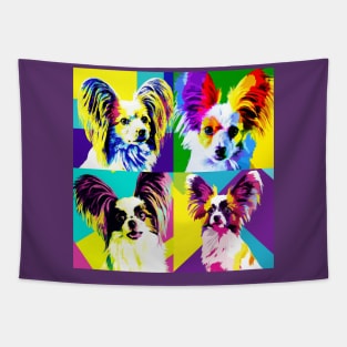 Papillon Pop Art - Dog Lover Gifts Tapestry