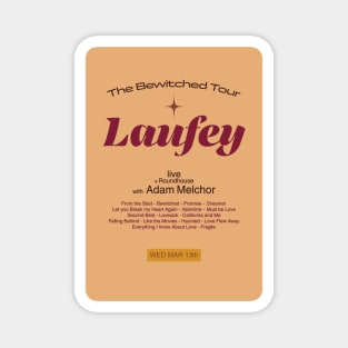 Laufey Bewitched Tour pinkish poster Magnet