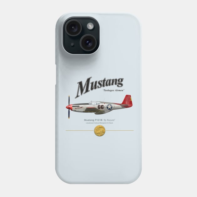 Mustang P-51B ‘By Request’ Phone Case by Spyinthesky